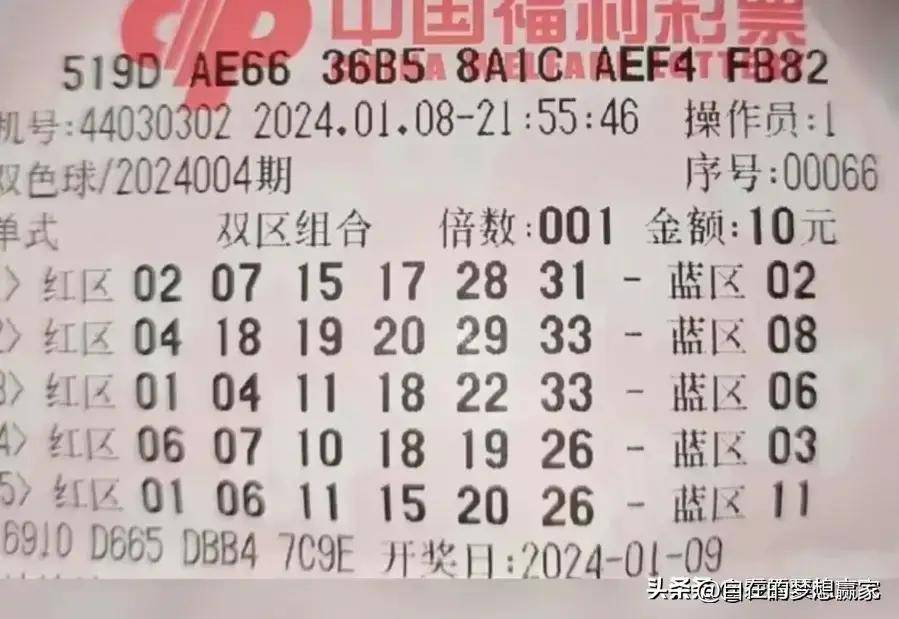 今晚2024年双色球开奖结果揭晓，梦想与幸运的碰撞