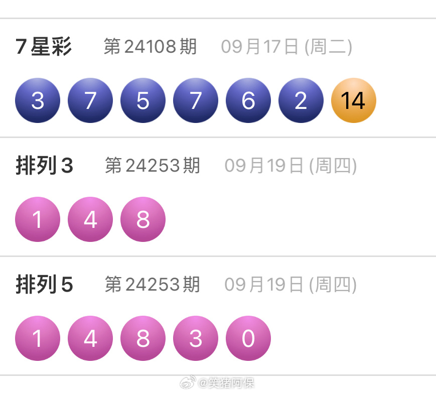 排列3与排列5，今日开奖揭秘