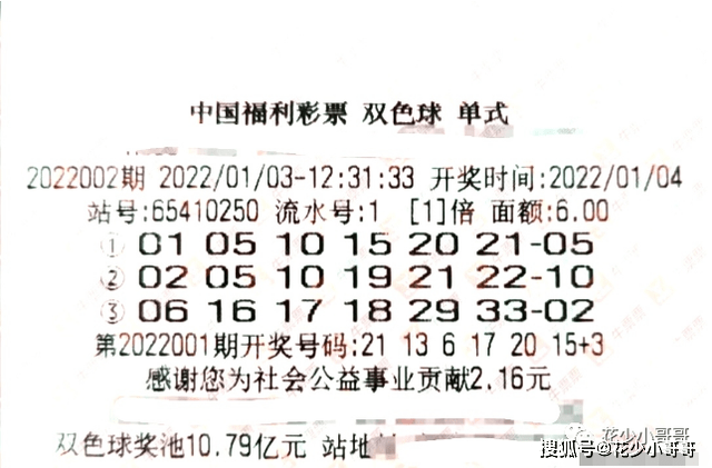 2022年1月13日，双色球中奖彩票背后的故事与启示