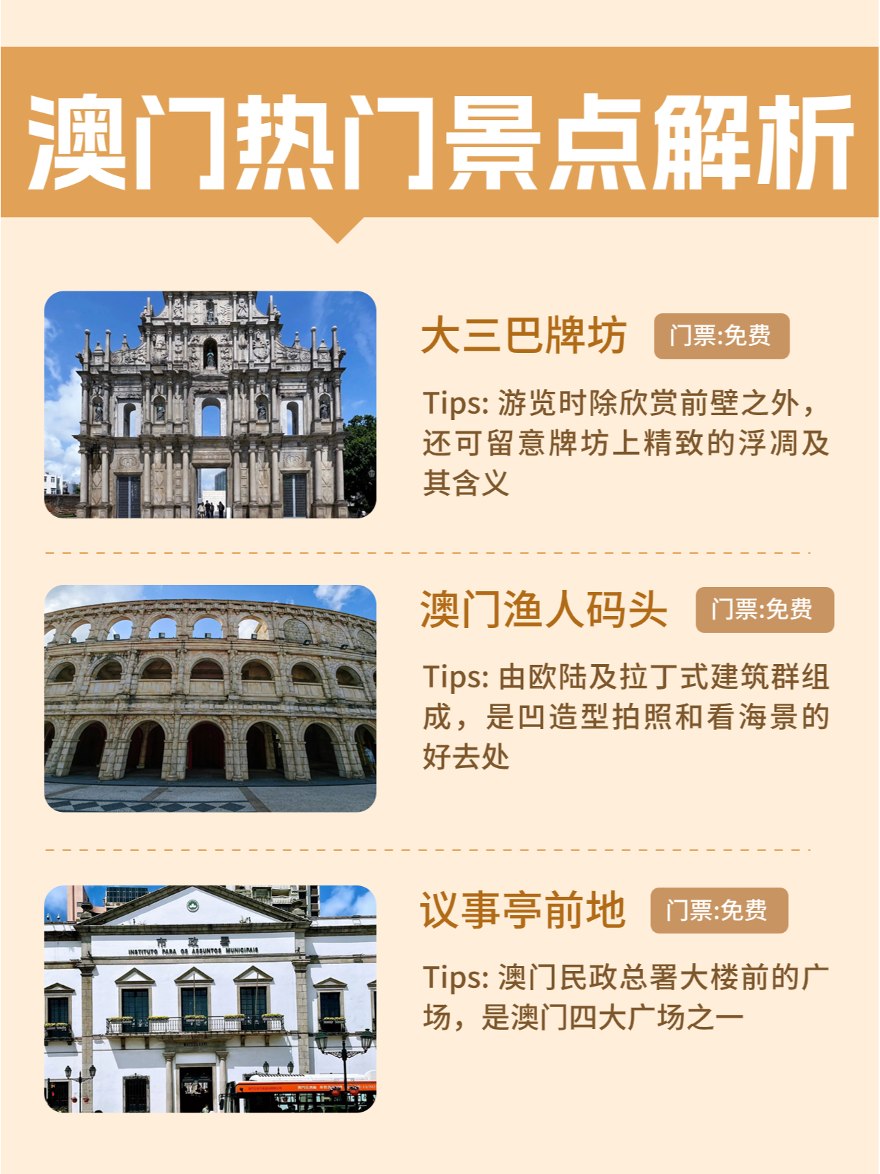 澳门六大必游景点，探索东西方文化交融的魅力